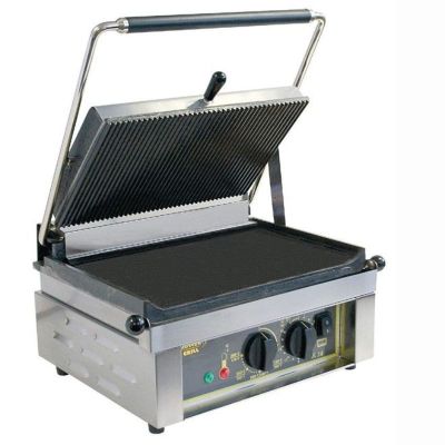 ROLLER GRILL Contact Grill With Timer PANINI LISSE