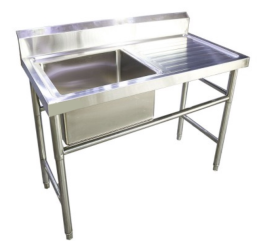 FRESH SINGLE BOWL SINK TABLE (LEFT) FST1200-1L | Kitchen Equipment ...