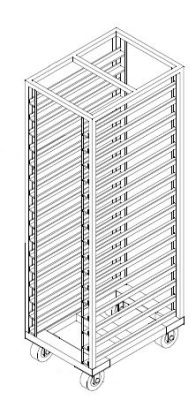 SS MOBILE COOLING RACK