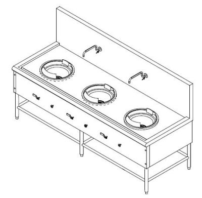 SS 3 KWALI RANGE C/W SAFETY VALVE