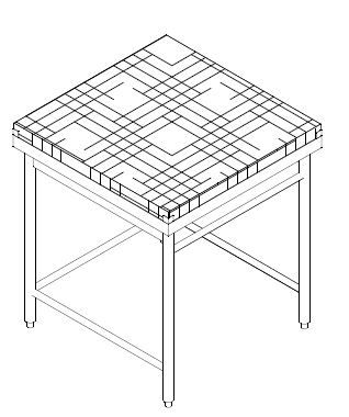 BOARD CHOPPING NYLON W SS STAND