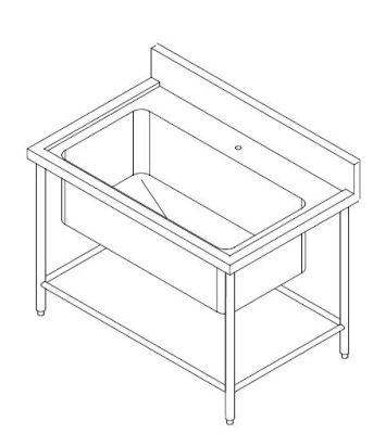 SINK THROUGH DESIGN TO FIT CW LEVER WASTE