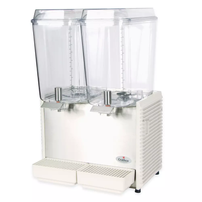 CRATHCO Classic Double Bowl Refrigerated Beverage Dispenser 2x18.9L D255-4