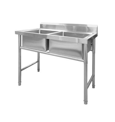 FRESH DOUBLE BOWL SINK TABLE FST1200-2