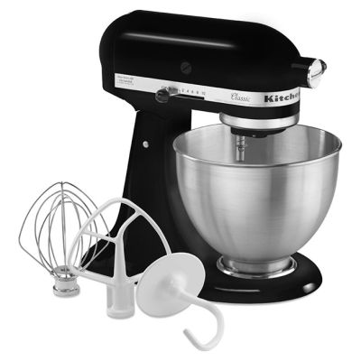 KITCHENAID 4.3L Classic Tilt Head Stand Mixer (Metallic Glossy - Onyx Black) 5K45SSBOB