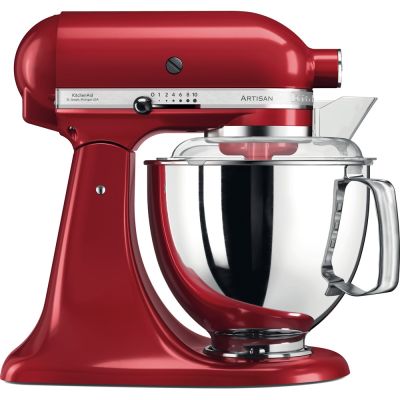 KITCHENAID 4.8L Artisan Tilt Head Stand Mixer with Twin Bowls (Candy Apple Red) 5KSM175PSBCA