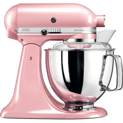 KITCHENAID 4.8L Artisan Tilt Head Stand Mixer with Twin Bowls (Silk Pink) 5KSM175PSBSP