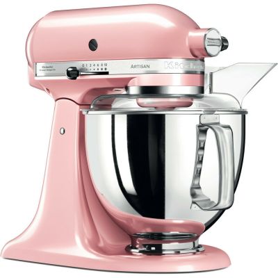 KITCHENAID 4.8L Artisan Tilt Head Stand Mixer with Twin Bowls (Silk Pink) 5KSM175PSBSP