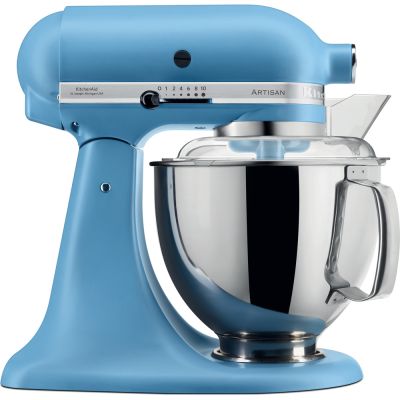 KITCHENAID 4.8L Artisan Tilt Head Stand Mixer with Twin Bowls (Matte Blue Velvet) 5KSM175PSBVB