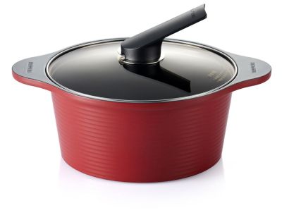 Happycall 24CM Die Cast High Stock Pot - Red 3003-0019 (ACC24H1-R)