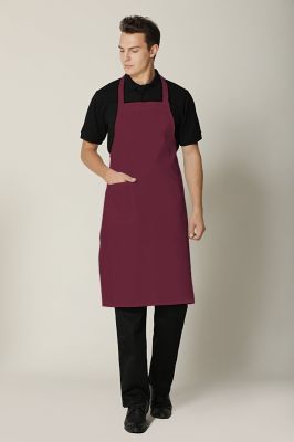 GREENCHEF Bib Apron - Maroon AMB610PC