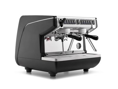 NUOVA SIMONELLI APPIA LIFE COMPACT V 2GR-Raised (Blk, Red, Wht) Volumetric Espresso Machine 7.5lt