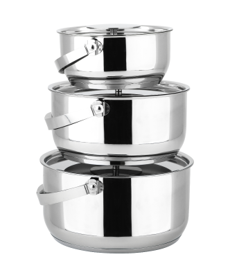 BUFFALO 3pcs Stainless Steel Pot Set BL11