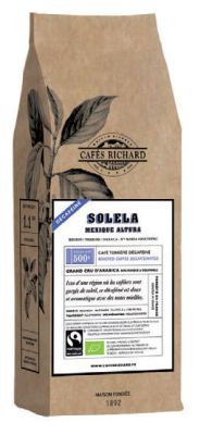 Cafes Richard Grands Crus MEXICO SOLELA Oaxaca Sta Maria Ozoltepec - (Decaffeinated Organic &amp; Fairtrade) 500g