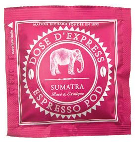 Cafes Richard Espresso Pods SUMATRA MANDHELING (Box of 25 pods)