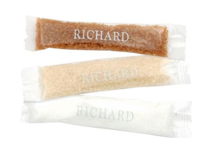 Cafes Richard Sugar TRIO GRANUL. SUGAR STICKS (White, Amber, Brown - Cane)