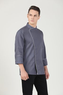 GREENCHEF Sage Grey Chef Jacket (Long Sleeve) CGL8059PC