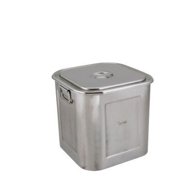 QWARE 105408 S/S SQUARE BAIN MARIE(HANDLE) 16L CHN-POT-152