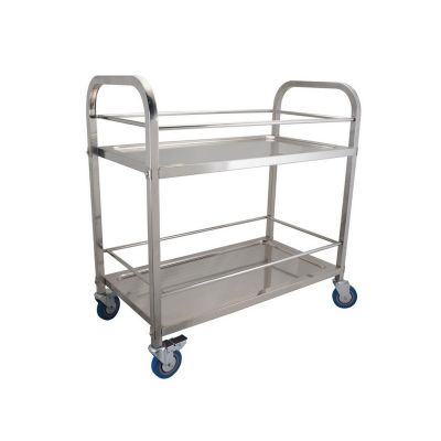 112602 (M) S/S TWO TIER LIQUOR TROLLEY CHN-TROLLY-011