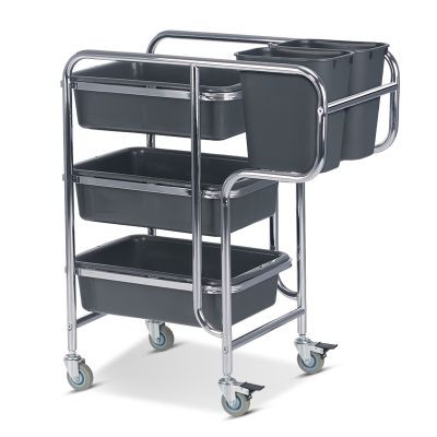 QWARE AF-08167 MULTIFUNCTION TROLLEY(CHROME) CHN-TROLLY-015