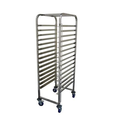 A10401 S/S 15-TIER 60x40CM TRAY TROLLEY CHN-TROLLY-019