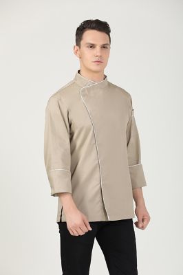 GREENCHEF Sage Khaki Chef Jacket (Long Sleeve) CKL8059PC