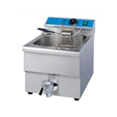 CN Counter Top Electric Fryer - Single Tank C/W Tap CN-EF8L-T