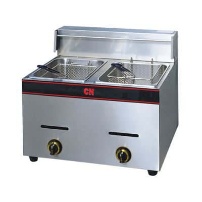 CN (5.5 x 2)L Countertop Double Tank Gas Fryer CN-GF5.5L2