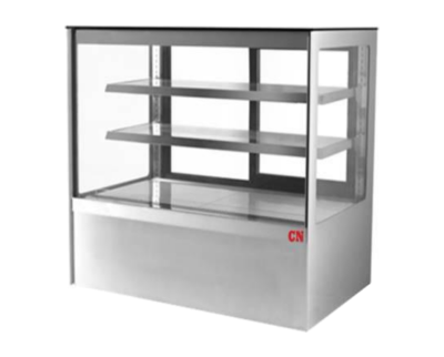 CN 3 Tier Floor Standing Cake Showcase - 5 FT (Stainless Steel Base) CN-RCS1500-3L-S.HO08-S