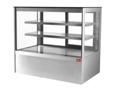 CN 3 Tier Floor Standing Cake Showcase - 6 FT (Stainless Steel Base) CN-RCS1800-3L-S.HO08-S