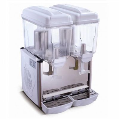 COROLLA 2 Tank Juice Dispenser With Unbreakable Polycarbonate Bowl (White) COROLLA-2SW