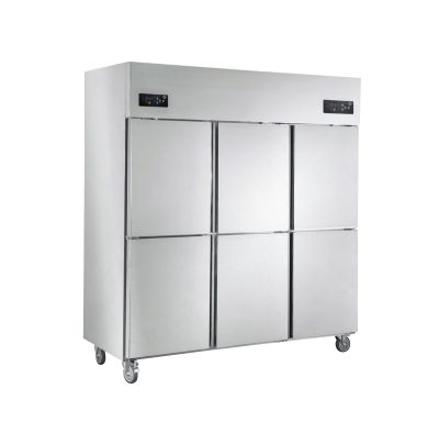 FRESH Upright Dual Temperature Refrigerator 2 Doors Freezer / 4 Doors Chiller CSUF15A2B4