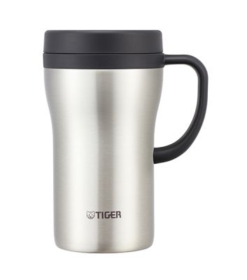 TIGER 0.36/0.48L Stainless Steel Desk Mug (Pink/ Brown/ Clear Stainless) CWN-A036/48