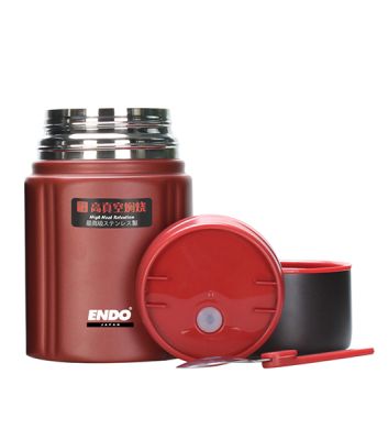 ENDO 650ml Double S/Steel Food Jar + Pouch CX-4009