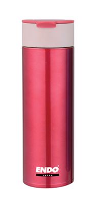 ENDO 480ML Double Stainless Steel Mug CX-5116 (Fuchsia Rose)