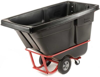 RUBBERMAID Standard Tilt Truck (Black) FG130500BLA (1/2 Cubid Yd), FG131500BLA (1 Cubic Yd)