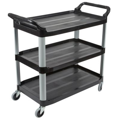 RUBBERMAID X-Tra Utility Cart, Open Sided FG409100BLA