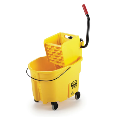 RUBBERMAID WaveBrake® Side-Press with Bucket and Wringer FG758088 (Yellow, Brown) / FG758888 (Blue, Green, Red)