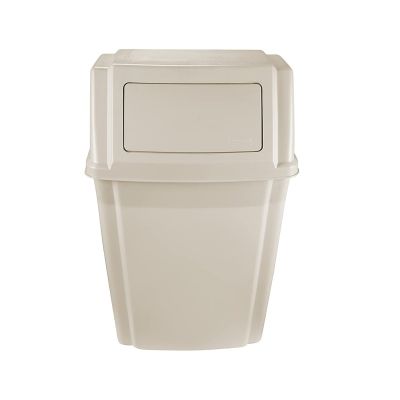 RUBBERMAID Profile Wall Mount Cont 15Gallon/57L Beige FG782200BEIG