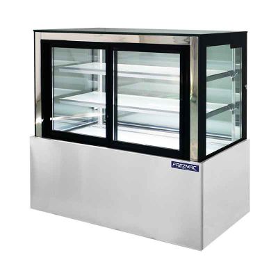 FREZMAC FRONT SLIDING DOOR CAKE SHOWCASE - SQUARE TYPE FMC-120SS-X