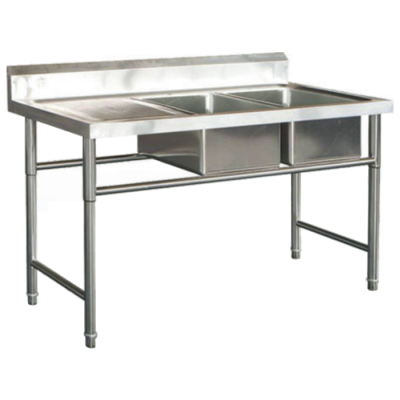 FRESH Double Bowl Sink Table FST1800-2LT