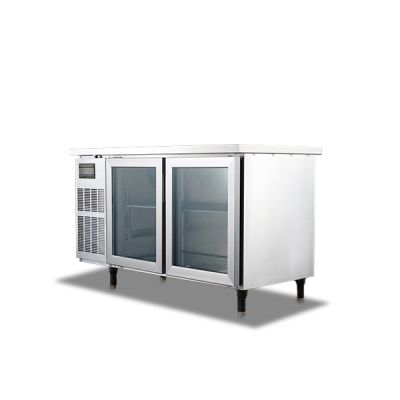 FREZMAC SS 2 DOOR UNDERCOUNTER CHILLER 1200MM (GLASS DOOR) FMT-4CG