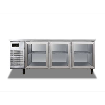 FREZMAC SS 3 DOOR UNDERCOUNTER CHILLER 1800MM (GLASS DOOR) FMT-6CG