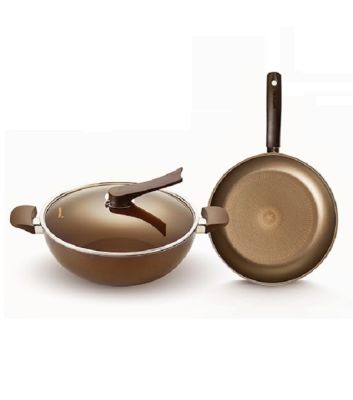 HAPPYCALL 32cm 3-PC IH GOLD DIE CAST COOKWARE SET 3900-0218