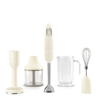 SMEG Hand Blender with Accessories (Cream, Black, Pastel Blue, Red) HBF02