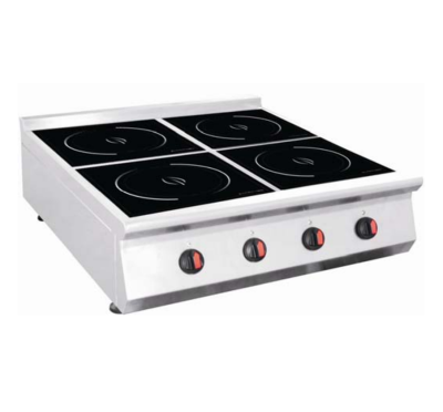 ECO-KITCHEN Commercial Induction Quadruple (4) Burners Range Table Top IND‐E0P‐L3500*4T