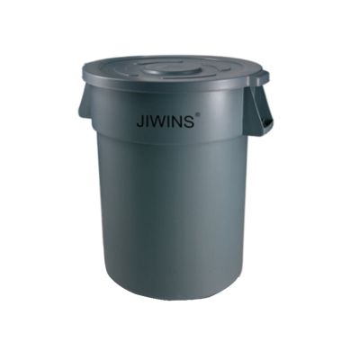 JIWINS 76 LITRE RECYCLE ROUND CONTAINER WITH COVER JW-CR76E + JW-CRC2P