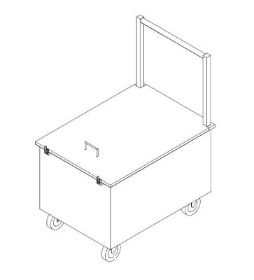 Stainless Steel Industrial Weight Box Trolley 