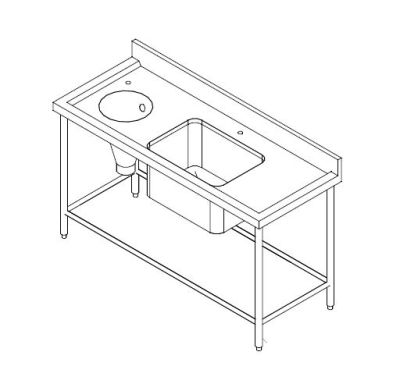 Stainless Steel Slop Hopper Hospital Sink