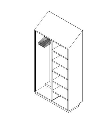 Stainless Steel Cleanroom Garment Cabinet 